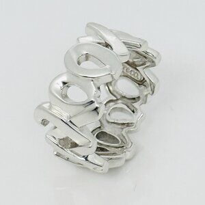 Size 6 Tiffany & Co.  XO Hugs and Kisses Paloma Picasso Ring in Sterling Silver